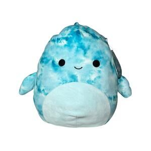 Squishmallows Danika Dolphin Blue Crinkle Tie-dye NWT 11" 2022 Sealife Squad